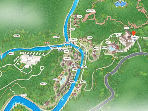 游仙结合景区手绘地图智慧导览和720全景技术，可以让景区更加“动”起来，为游客提供更加身临其境的导览体验。